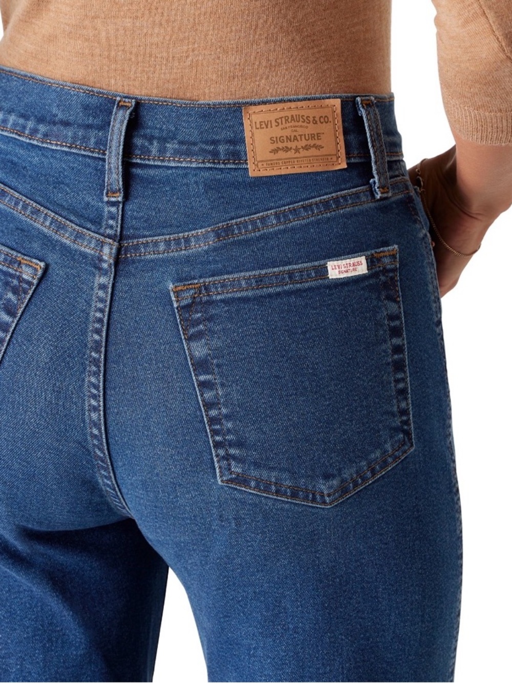 Women's Levi’s High Rise Straight Jean Denim Size 14/32W - Picture 7 of 8